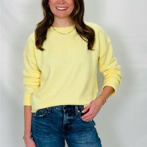 Yellow Crew Neck Sweater